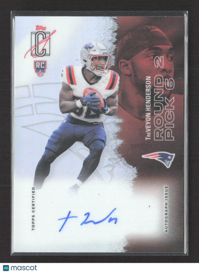 2025 Topps Signature Class TreVeyon Henderson #117 RC Auto Refractor