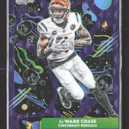 2025 Topps Chrome Cosmic Ja'Marr Chase #20 Purple Nebula /150