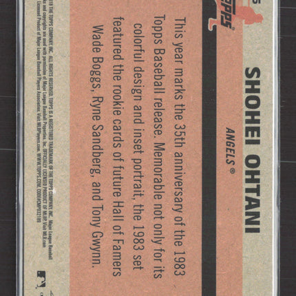 2018 Topps Silver Pack 1983 Design Chrome Shohei Ohtani #145 RC