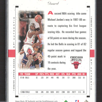 1999 Upper Deck SP Authentic Michael Jordan #2