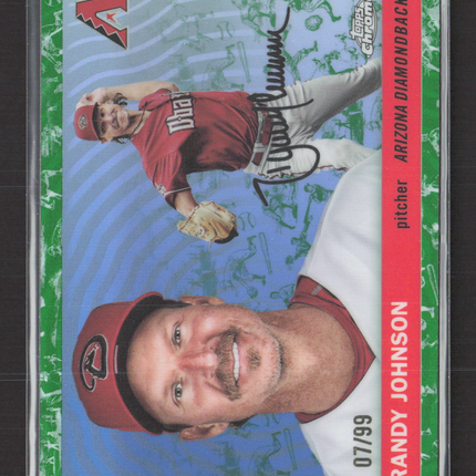 2025 Topps Chrome Platinum Randy Johnson #326 Green Toile 07/99