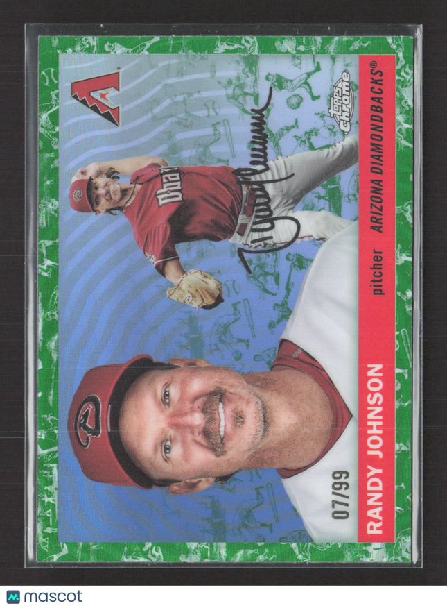2025 Topps Chrome Platinum Randy Johnson #326 Green Toile 07/99