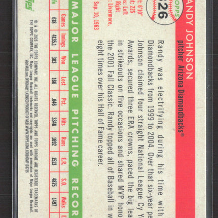 2025 Topps Chrome Platinum Randy Johnson #326 Green Toile 07/99