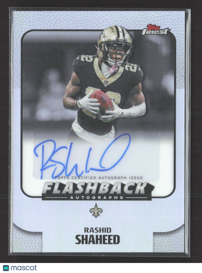 2025 Topps Finest Flashback Autographs Rashid Shaheed #FBA-RS Refractor Auto
