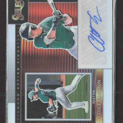 2024 Panini Select Diamond Action Signatures Prizm Colt Emerson #DAS-CE Auto