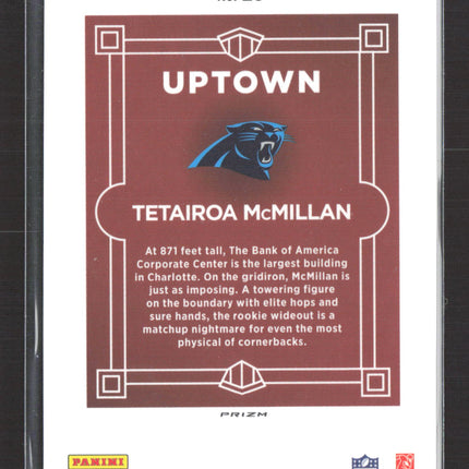 2025 Panini Donruss Optic Prizm Uptown Tetairoa McMillan #20 RC