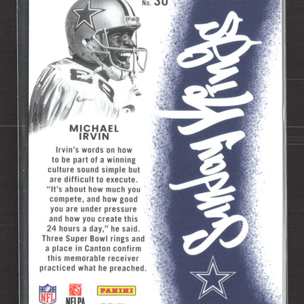 2025 Panini Donruss Optic Sunday Kings Michael Irvin #30