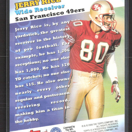 2000 Topps Hobby Masters Jerry Rice #HM8