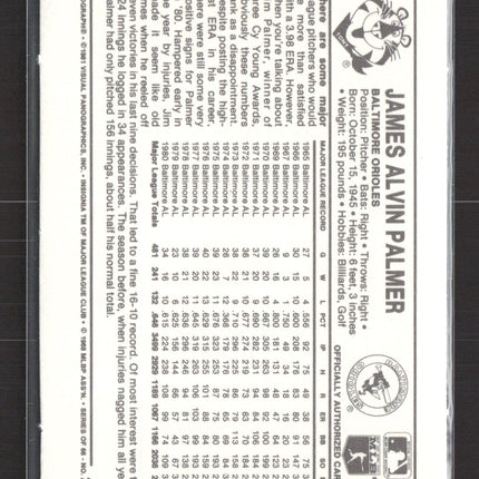1981 Kellogg's 3-D Super Stars Jim Palmer #2