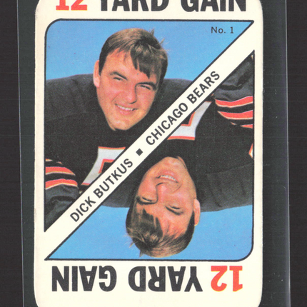 1971 Topps Football Game Dick Butkus #1