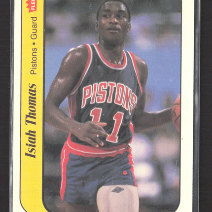 1986 Fleer Stickers Isiah Thomas #10