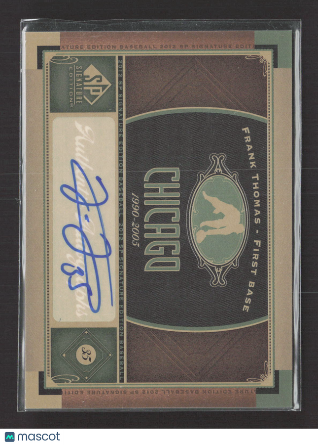2012 Upper Deck SP Signature Edition Frank Thomas #CWNPD Auto