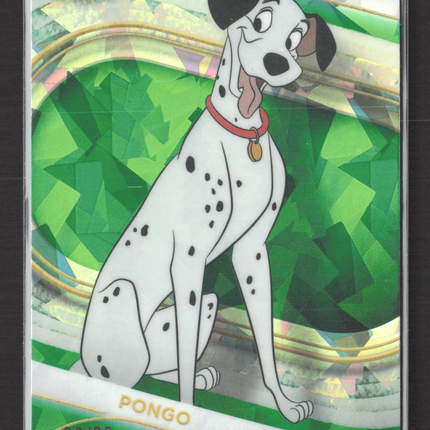 2025 Topps Chrome Disney 100 Green Sapphire 88/99 #101 Pongo
