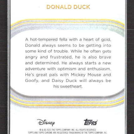 2025 Topps Chrome Disney 100 #34 Donald Duck Sapphire