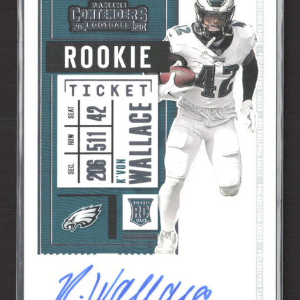 2020 Panini Contenders Football K'Von Wallace #258 Auto