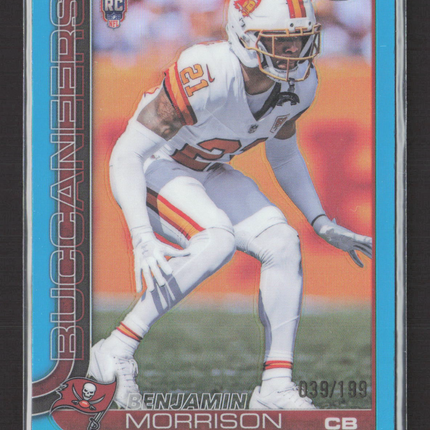 2025 Topps Chrome Benjamin Morrison #355 Aqua RC 039/199