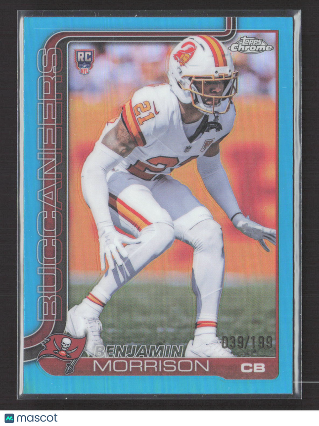 2025 Topps Chrome Benjamin Morrison #355 Aqua RC 039/199