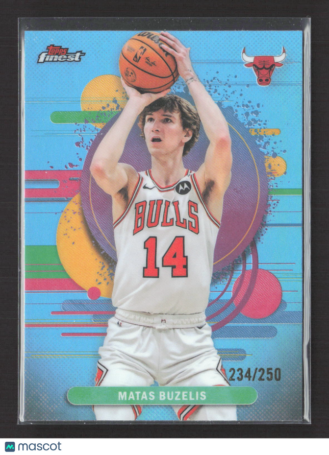 2026 Topps Finest Matas Buzelis #184 Blue 234/250
