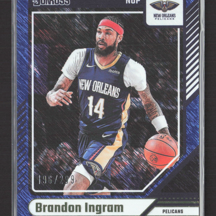 2024 Panini Donruss Brandon Ingram #98 Blue Shimmer 196/299