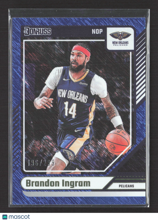 2024 Panini Donruss Brandon Ingram #98 Blue Shimmer 196/299