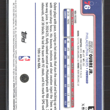 2025 Topps Chrome Kelly Oubre Jr. #114 Blue Wave 059/150