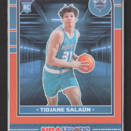 2024 Panini NBA Hoops Tidjane Salaun #236 Orange RC /199
