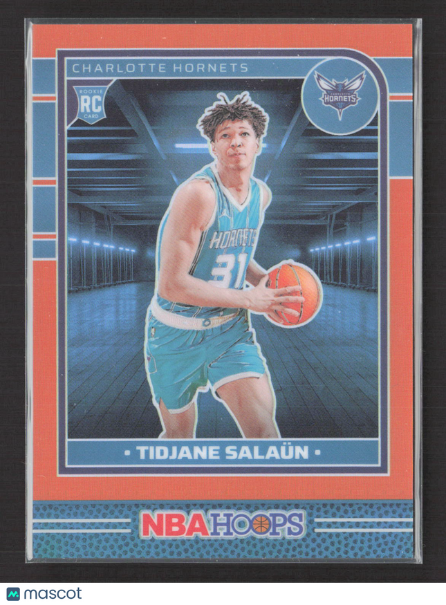 2024 Panini NBA Hoops Tidjane Salaun #236 Orange RC /199