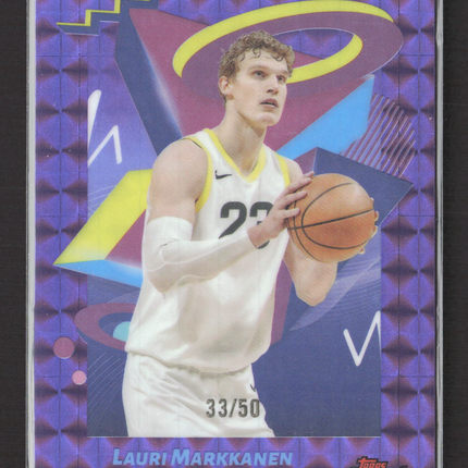 2025 Topps Finest Lauri Markkanen #294 Purple Refractor 33/50