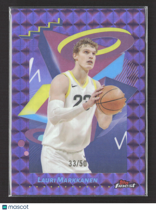2025 Topps Finest Lauri Markkanen #294 Purple Refractor 33/50