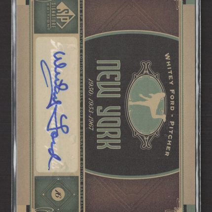 2012 Upper Deck SP Signature Edition Whitey Ford #E69CF Auto