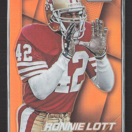 2014 Panini Prizm Ronnie Lott #128 Orange