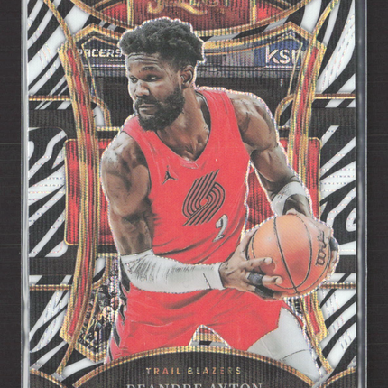 2024 Panini Select Mezzanine Deandre Ayton #390 Zebra Prizm