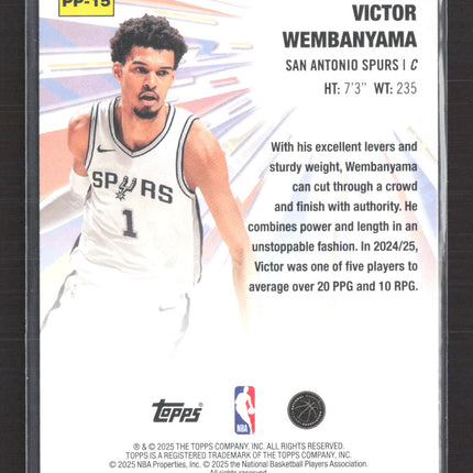 2025 Topps Power Players Victor Wembanyama #PP-15