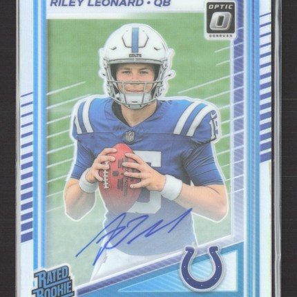 2025 Panini Donruss Optic Riley Leonard #255 Auto Holo /199