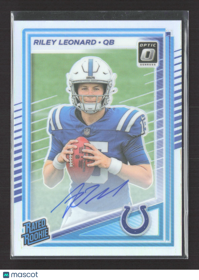 2025 Panini Donruss Optic Riley Leonard #255 Auto Holo /199