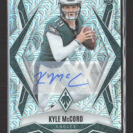 2025 Panini Phoenix Football Kyle McCord #173 Silver Prizm 47/99 RC Auto