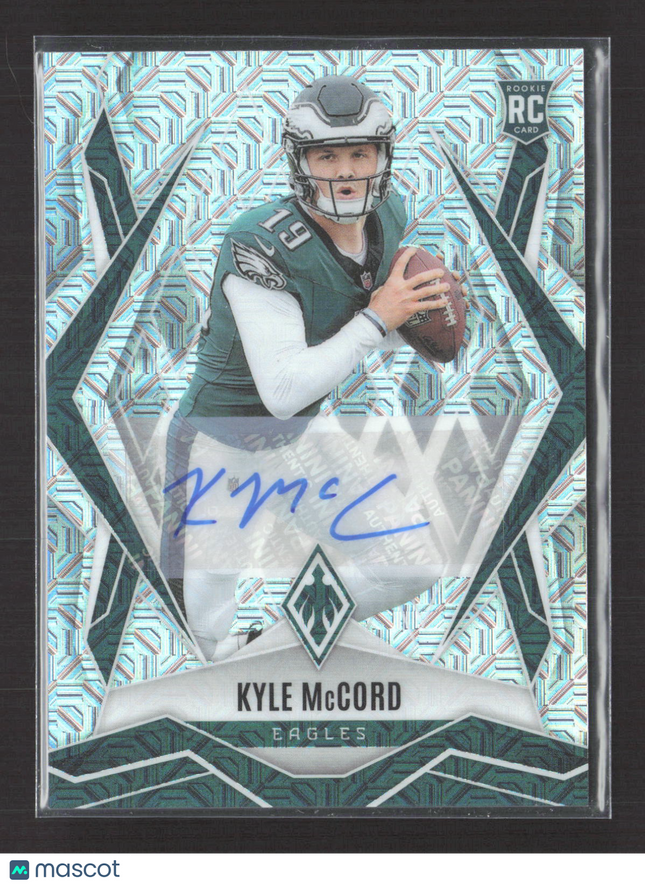 2025 Panini Phoenix Football Kyle McCord #173 Silver Prizm 47/99 RC Auto