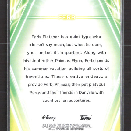 2026 Topps Disney 100 142/199 #2 Ferb