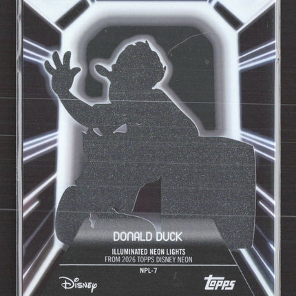 2026 Topps Disney Neon Illuminated Neon Lights #NPL-7 Donald Duck