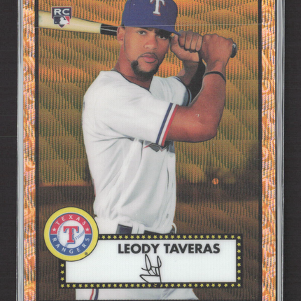 2021 Topps Chrome Leody Taveras #93 Gold Refractor RC /50