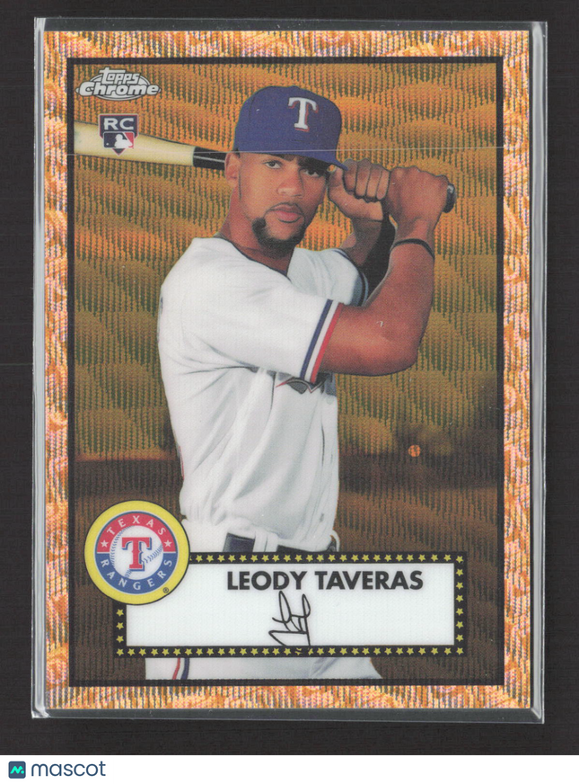 2021 Topps Chrome Leody Taveras #93 Gold Refractor RC /50