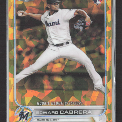 2022 Topps Chrome Update Sapphire Edition Edward Cabrera #US259 Gold /50 RC