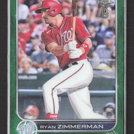 2022 Topps Chrome Ben Baller Edition Ryan Zimmerman #108 Green /99