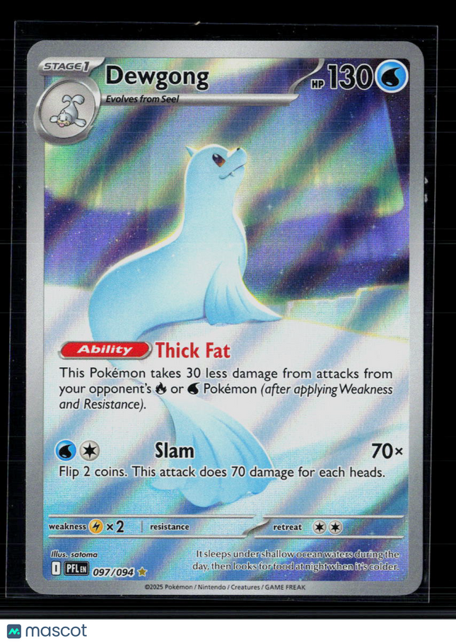 Pokemon 2025 Scarlet & Violet Phantasmal Flames Dewgong #97/94