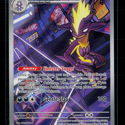 Pokemon 2025 Prismatic Evolutions Toxtricity #103/94