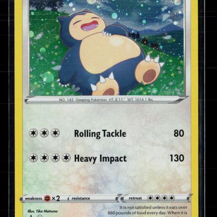 Pokemon 2020 Sword & Shield Snorlax #SWSH032