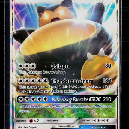 Pokemon 2017 Sun & Moon Snorlax GX #SM05