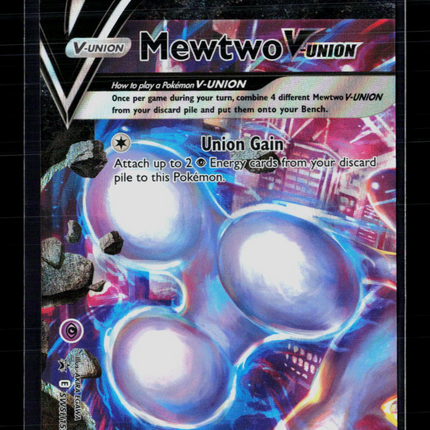 Pokemon 2021 Sword & Shield Promos Mewtwo V-Union #SWSH159