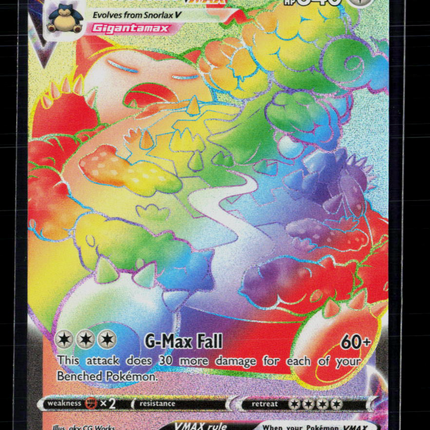 Pokemon 2020 Sword & Shield Snorlax VMAX HR #206/202