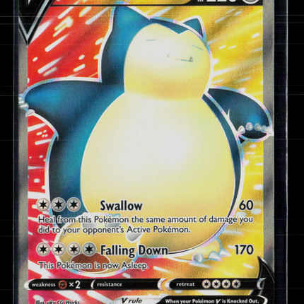 Pokemon 2020 Sword & Shield Snorlax V UR FA #197/202